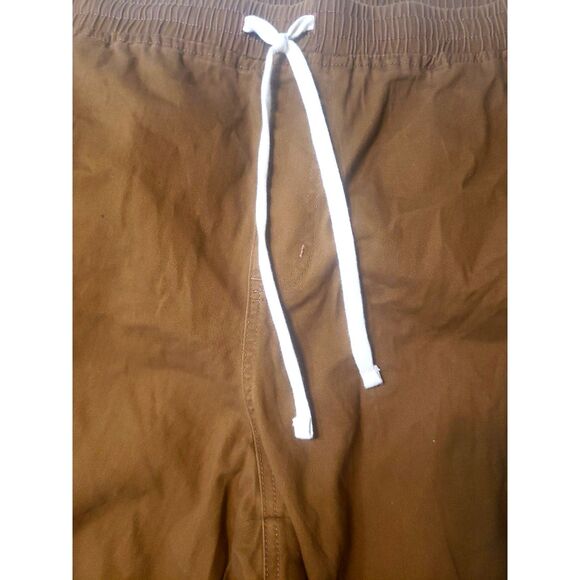 NWT No Boundaries Brown Elastic Waist Drawstring 8 Pocket Cargo Pants Size 3XL - Picture 7 of 12
